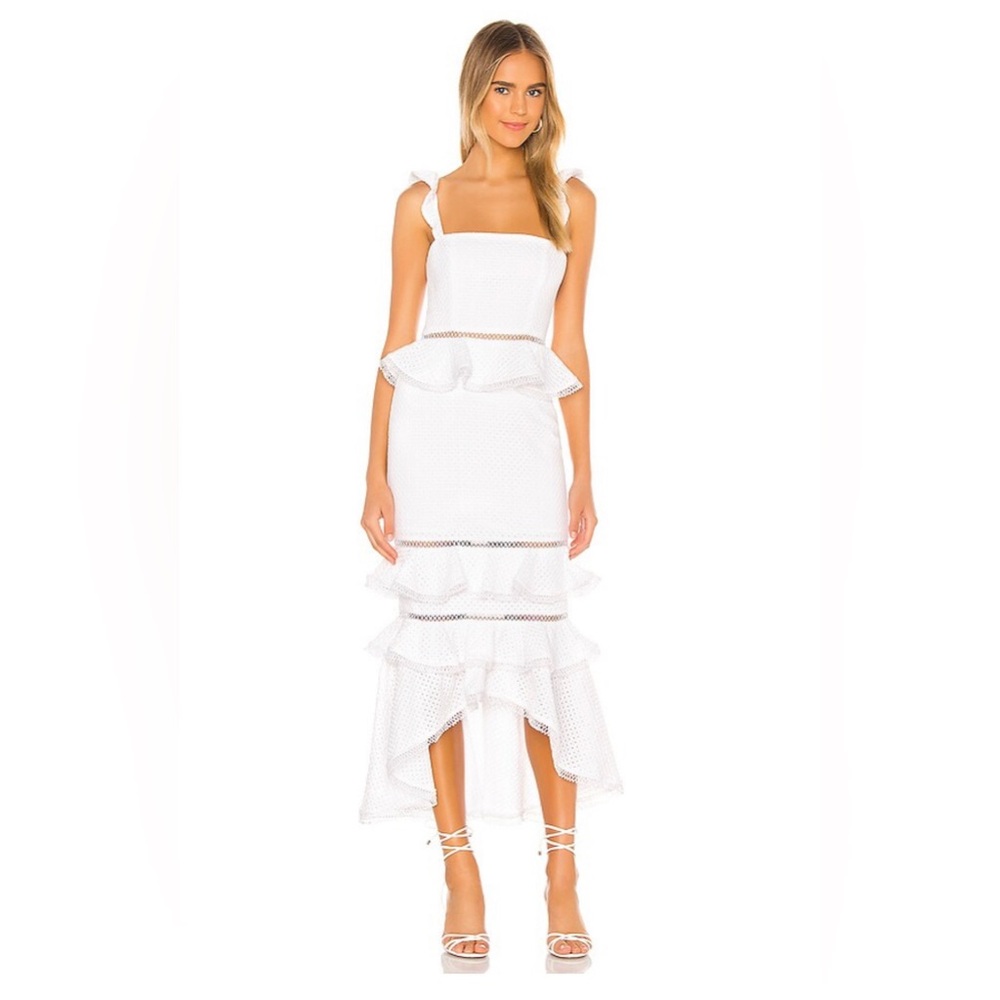 NBD Haze Midi Dress Ivory